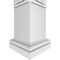 Ekena Millwork Craftsman Classic Square Non-Tapered Shaker Fretwork Column w/ Tuscan Capital & Tuscan Base CC0810ENSHKTUTU - alternate 3